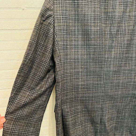 Hickey Freeman Men's Gray Blue Plaid Wool Blazer Sports Jacket Size 40 Reg NEW - Picture 11 of 14